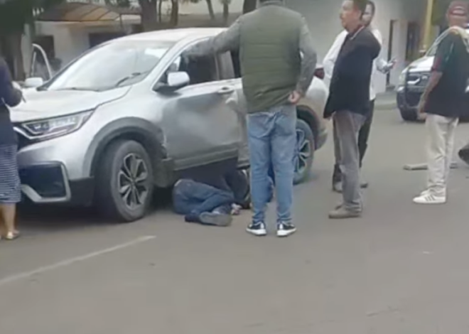 Reportan choque y atropellamiento en pleno Centro de Ciudad Obregón